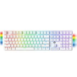 Tastatura mehanicka zicna maxfit 108 rgb mk855 bela (blue switch) fantech ( IT1013 )