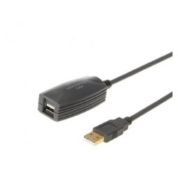 E-green 2.0 usb a - usb a m/f 5m produzni crni (sa pojacivacem) ( 20910 )