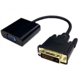 E-green adapter dvi-d dual link (m) - vga (f) crni ( 15700 )