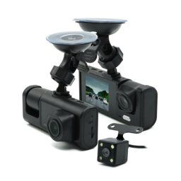 Auto kamera t717 triple camera crna ( K184 )