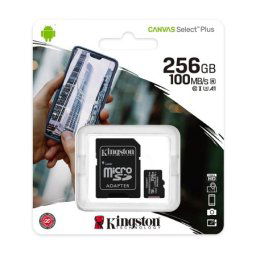 Kingston Memorijska kartica select plus micro sd 256gb sdcs2/256gb class 10 sa adapterom ( SD13807 )