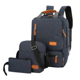 Ranac za laptop bp-07 set 3u1 (ranac i dve torbice) plavi ( T159 )