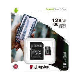 Kingston Memorijska kartica select plus micro sd 128gb class 10 uhs u1 100mb/s sa adapterom ( SD5149 )