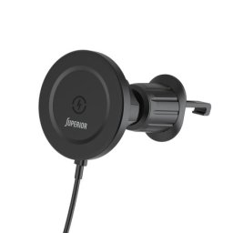 Drzac za mobilni telefon su-d102 sa bezicnim punjenjem (magnet i ventilacija) crni ( D2032 )