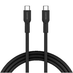 Canyon cable OnWire 60CL C-C 60W COLOR Braided 1m Black ( CND-CCAP60AB10B )