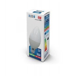X-WAVE E14-6W-3.000K-520LM-CANDLE-SVECA-25.000H-230V