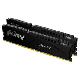 Kingston DDR5 64GB (2x32GB) 5200MHz fury beast Non-ECC UDIMM, CL40 1.25V, 288-Pin 2Rx8, Memory Kit, w/Heatsink, XMP memorija ( KF552C40BBK2