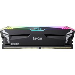 Lexar Ares DDR5 (2X16GB) 7200 CL34 1.4V RGB lighting, Black Color ( LD5U16G72C34LA-RGD )