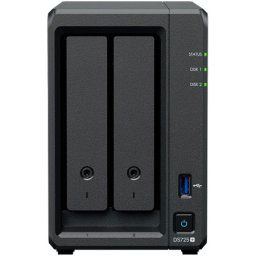 Synology DS725+, Tower, 2-Bays 3.5'' SATA HDD/SSD, 2 x M.2 2280 NVMe SSD, CPU AMD Ryzen R1600 dual-core (4-thread), max. boost up to 3.1 GH