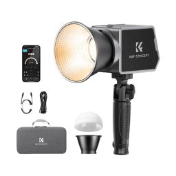 K&F Concept PL-60B COB Mini Bowens Mount Professional LED Video Light (60W) – Black KF34.045
