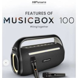 HiFuture MusicBox 100 70W bluetooth + 2 mikrofona, crni Zvučnici