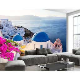 Foto tapet Pogled na Santorini Tapet517