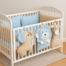 Ready Posteljina Džungla sa ukrasnim jastucima - Plava