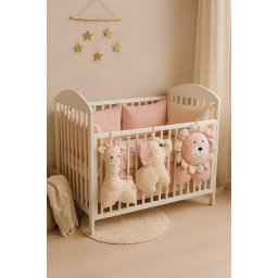 Ready Posteljina Džungla sa ukrasnim jastucima - Roze