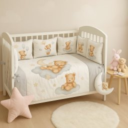 Ready Posteljina Medenko 10 delova - Siva