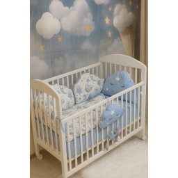 Ready Posteljina Oblačić 3 dela - Plava