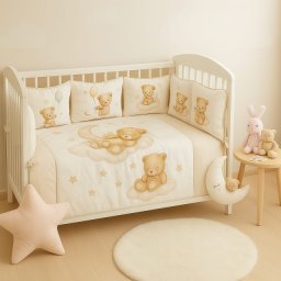 Ready Posteljina Medenko 10 delova - Krem