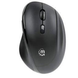 Manhattan Ergonomic 190237, black miš Wireless