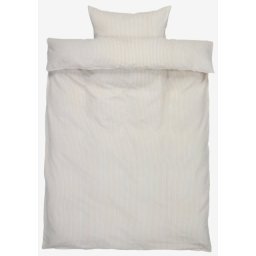 Posteljina krep 140x200 bela/bela kafa