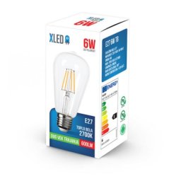 Xled E27 6W SL-F-S6-A Filament Sijalica 2700K/ST64,220V,600Lm,Toplo bela 180467