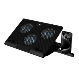 Gamdias Aether E1-7301 3X120mm/2xUSB-A Postolje za laptop