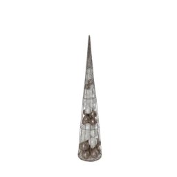 Festa wire cone jelka sa kuglama zlatna led 60cm ( 761061 )