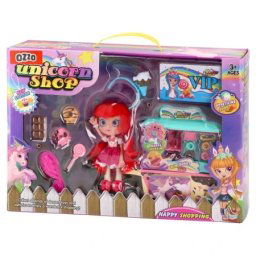 Ozzo unicorn shoplutka set lutkica i poslastičara ( 858712 )