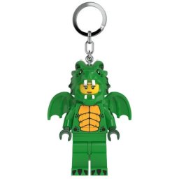 Lego Minifigure privezak za ključeve sa svetlom: Devojka u kostimu zelenog zmaja ( LGL-KE224H )