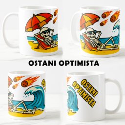 Keramicka šolja Ostani optimista