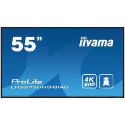Iiyama LH5575UHS-B1AG 55" 4K UHD Professional Digital Signage 24/7 display featuring Android OS