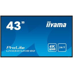 Iiyama lfd lh4341uhs-b2 43" 3840x2160 16:9 500cd 1200:1 8ms landscape, portrait ( LH4341UHS-B2 )