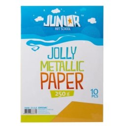 Junior jolly metallic paper papir metalik a4 250g 10k - odaberite nijansu žuta ( 136103 )