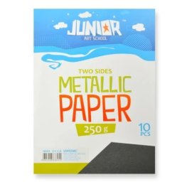Junior jolly metallic paper papir metalik a4 250g 10k - odaberite nijansu crna ( 136111 )