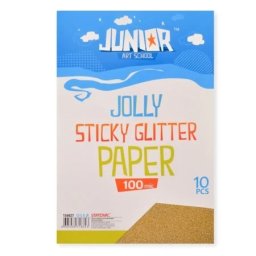 Junior jolly sticky glitter paper papir sam. a4 100mic 10k - odaberite nijansu staro zlato ( 136027 )