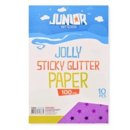 Junior jolly sticky glitter paper papir samolepljiv a4 10k - odaberite nijansu ljubičasta ( 136043 )