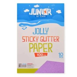 Junior jolly sticky glitter paper papir sam. a4 100mic 10k - odaberite nijansu svetlo ljubičasta ( 136022 )