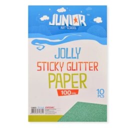 Junior jolly sticky glitter paper papir sam. a4 100mic 10k - odaberite nijansu zelena ( 136025 )