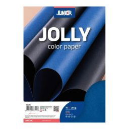 Junior jolly color paper papir u boji teget a4 180g 10k ( 136252 )