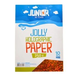 Junior jolly holographic paper papir hologramski a4 250g 10k - odaberite nijansu narandžasta ( 136165 )