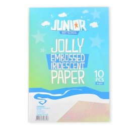 Junior jolly embossed iridescent paper sjajni papir a4 10k - odaberite nijansu bela ( 136148 )