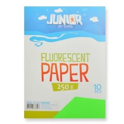 Junior jolly fluo paper papir fluo a4 250g 10k - odaberite nijansu fluo zelena ( 136123 )