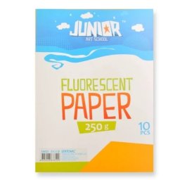 Junior jolly fluo paper papir fluo a4 250g 10k - odaberite nijansu fluo narandžasta ( 136121 )