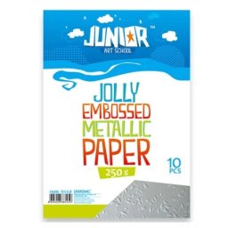 Junior jolly embossed metallic paper papir met. relj. a4 250g10k - odaberite nijansu srebrna ( 136212 )
