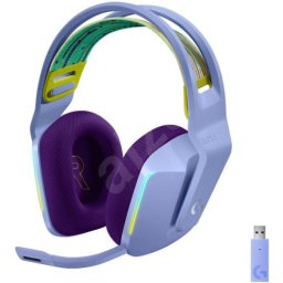Logitech G733 lightspeed wireless RGB gaming headset, lilac