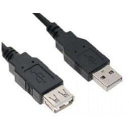 E-green usb 2.0 a-usb 2.0 a m/f 3m crni Kabl ( 44158 )