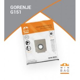 Jednokratne mikrofiber kese za usisivače gorenje "tip gb1" 5/1+motor filter g151-5f ( 3167 )
