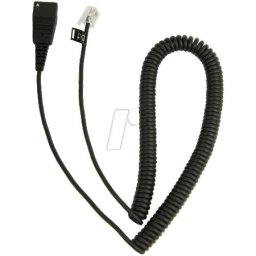 Jabra QD Cord to RJ10, coiled PLX A22 ( 8800-01-37 )