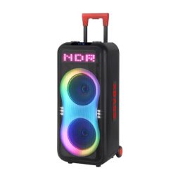 Zvucnik bluetooth ndr-1508 40w 2*8 inca sa dva mikrofona crni ( ZV1134 )