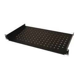 Polica fiksna 600mm rack kačenje na 4 tačke/podesivi zadnji držači Mirsan 19/1U crna MR.SBR60.01_YK