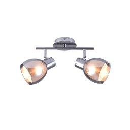 SPOT LAMPA 2XE14 NORA SIVA DIM 60500 2 ESTO